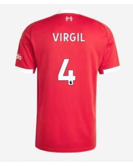Billige Fotballdrakt Liverpool Virgil van Dijk #4 Replika Hjemmedrakt 2025-26 Kortermet Billige Fotballdrakt Liverpool Virgil van Dijk #4 Replika Hjemmedrakt 2025-26 Kortermet